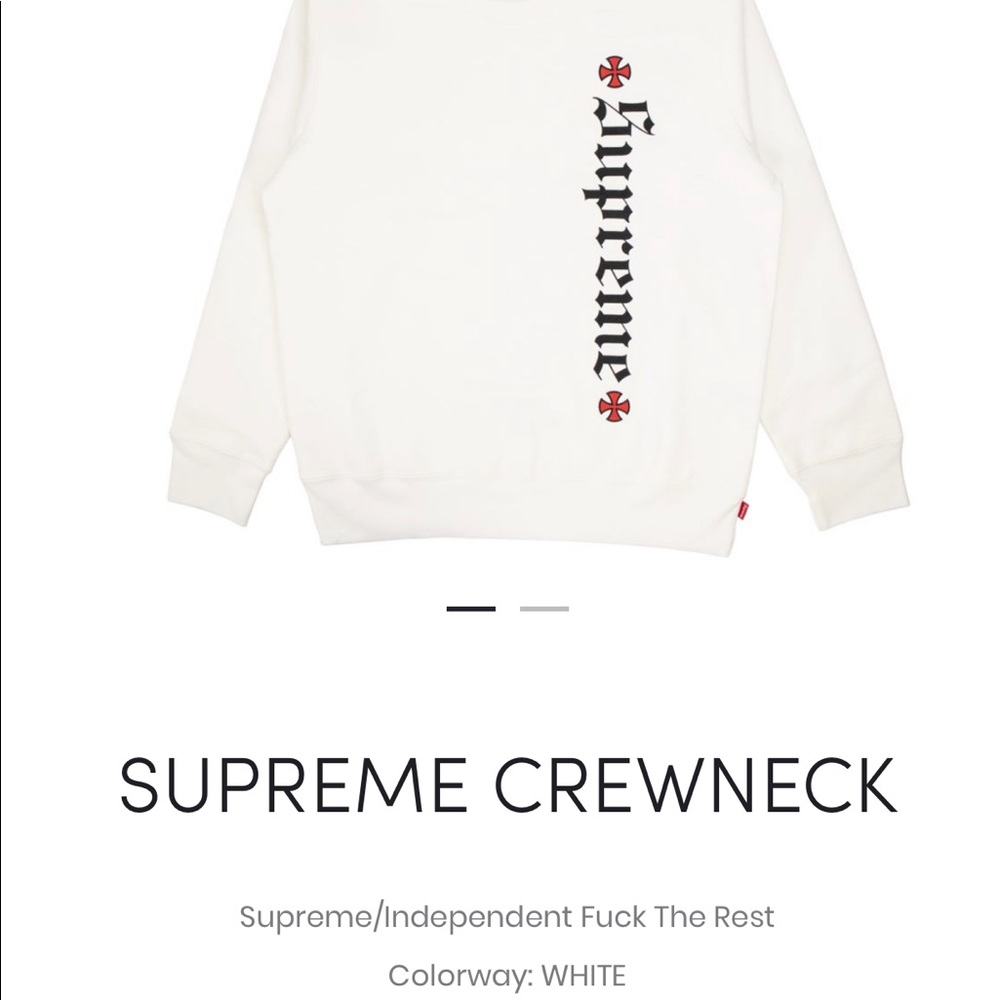 Supreme Independent F*ck The Rest Crewneck